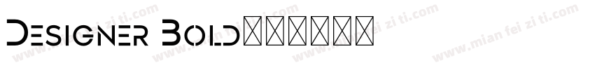 Designer Bold字体转换
